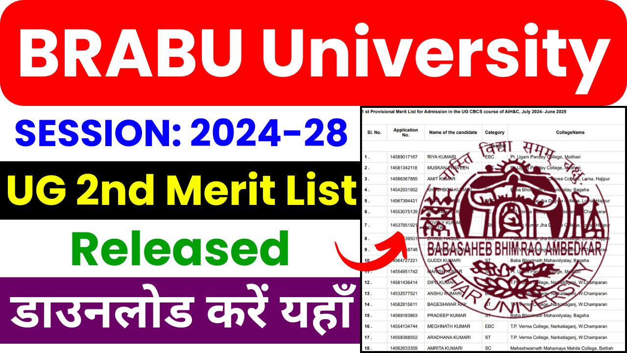 brabu 2nd merit list