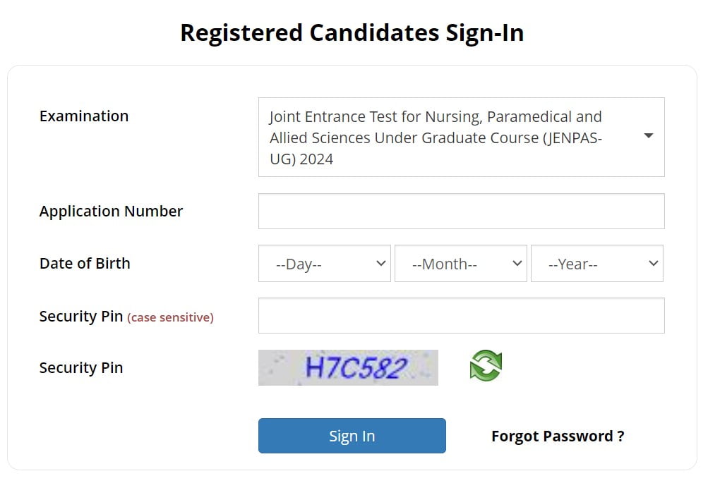 jenpas ug 2024 admit card