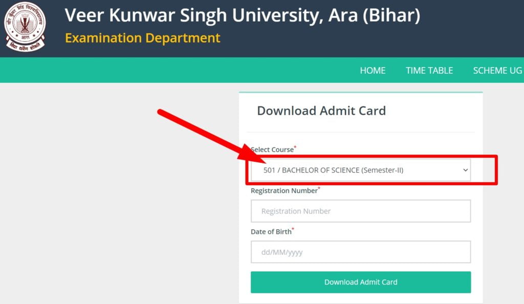 vksu 2nd semester admit card