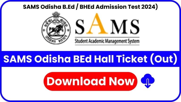 odisha bed hall ticket