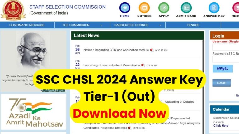 ssc chsl tier 1 answer key