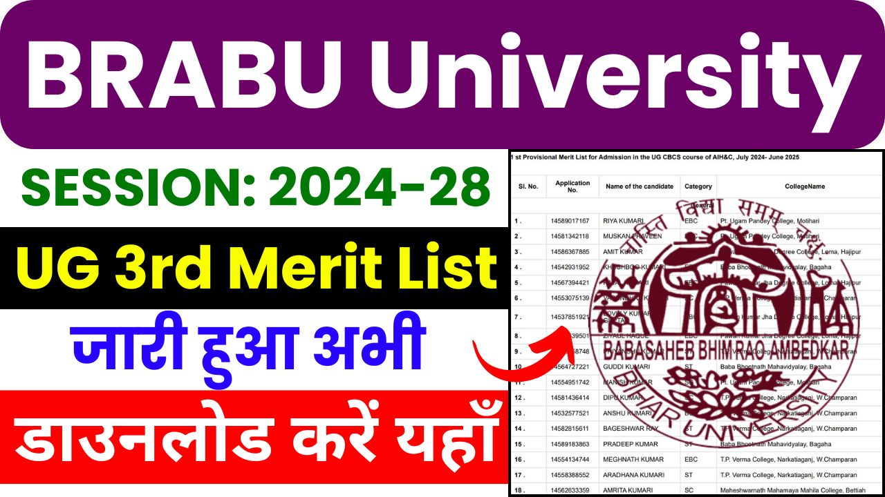 brabu 3rd merit list