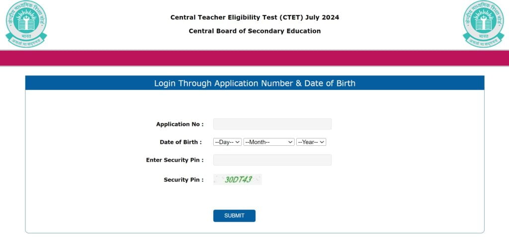 ctet admit card