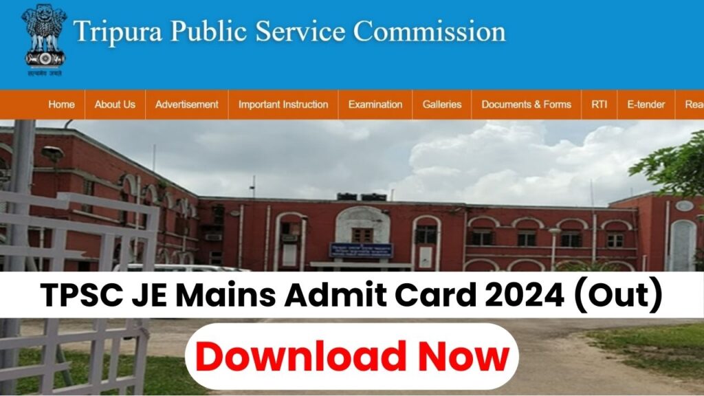 tpsc je main admit card