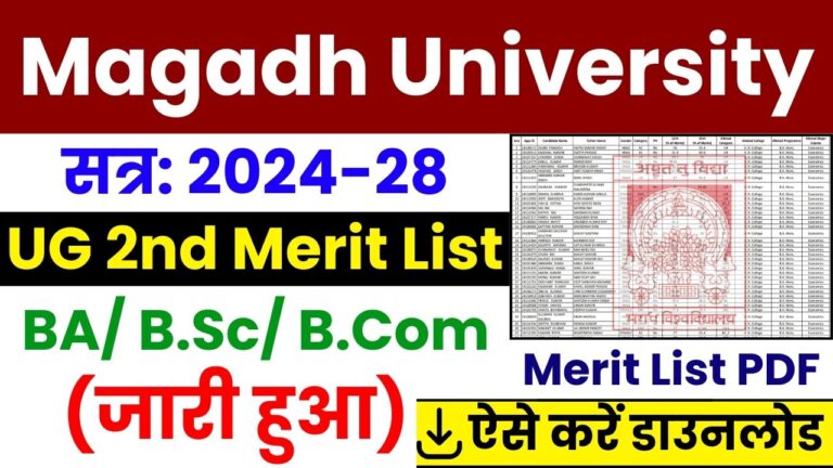 Magadh university ug 2nd merit list