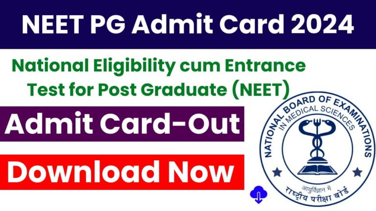 neet pg admit card