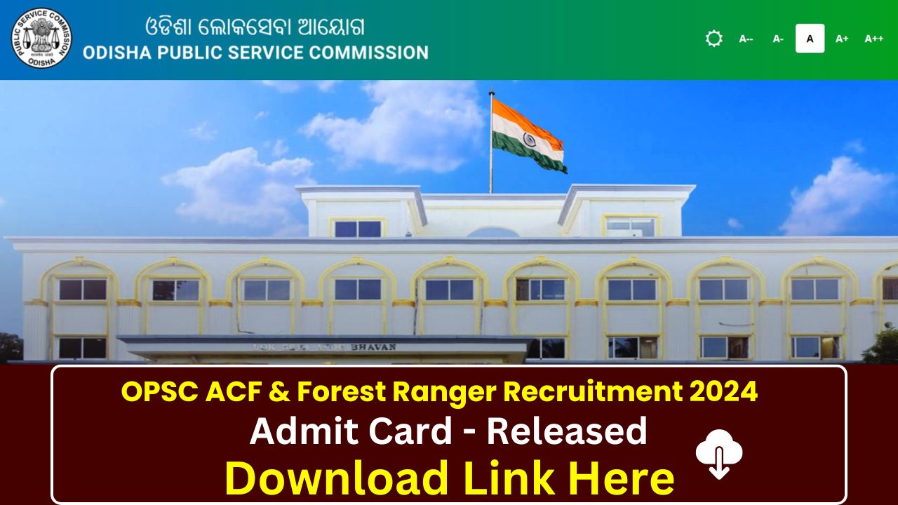 OPSC Forest Ranger Admit Card