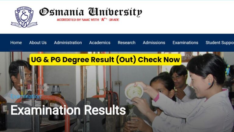 Osmania University Result 2024