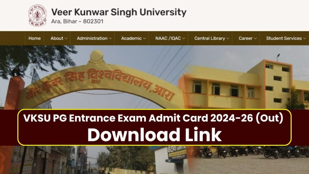 VKSU PG Admit Card