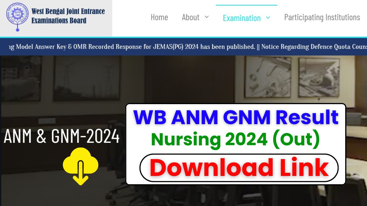 WB ANM GNM Nursing Result 2024