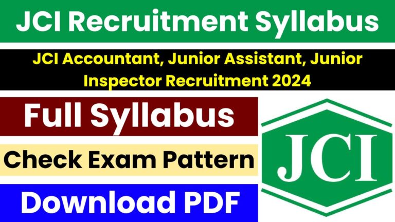 JCI Recruitment Syllabus 2024