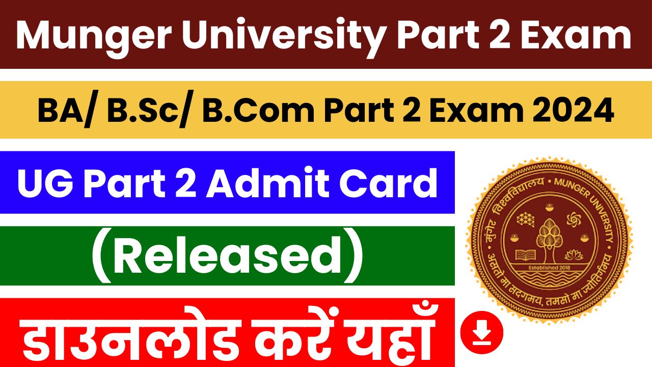 Munger University Part 2 Admit Card 2024