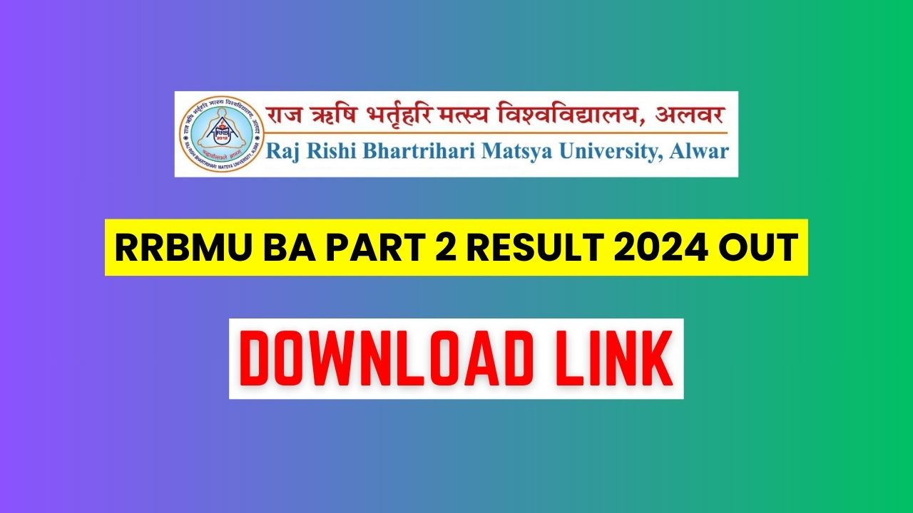 RRBMU BA Part 2 Result 2024