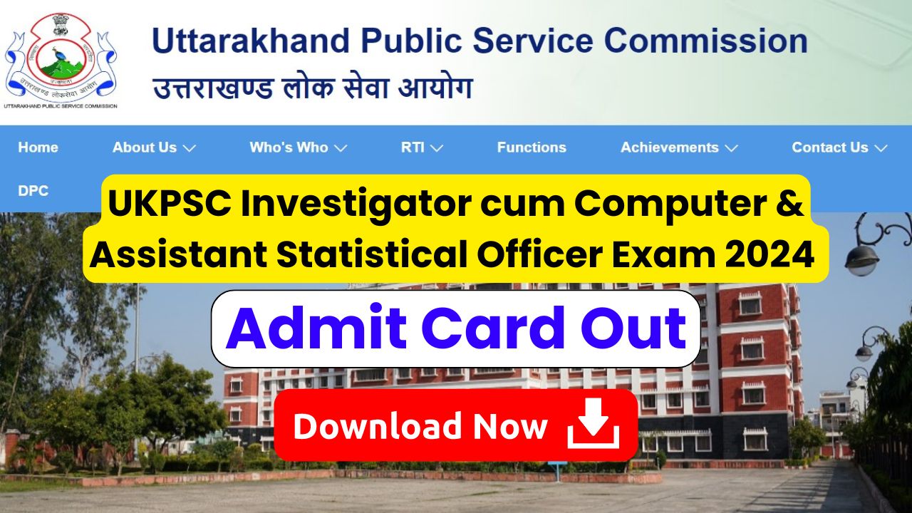 UKPSC ASO Admit Card 2024