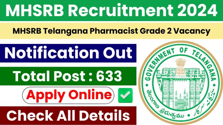 MHSRB Pharmacist Recruitment 2024